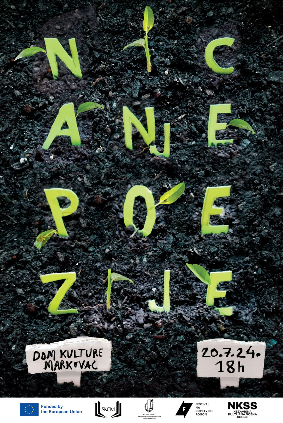 Nicanje poezije: Javno čitanje poezije ispred Doma kulture u Markovcu
